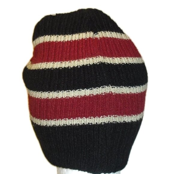 Arizona Cardinals Mens Adult Striped Black Beanie Winter Hat Cap New Nfl - Picture 2 of 2
